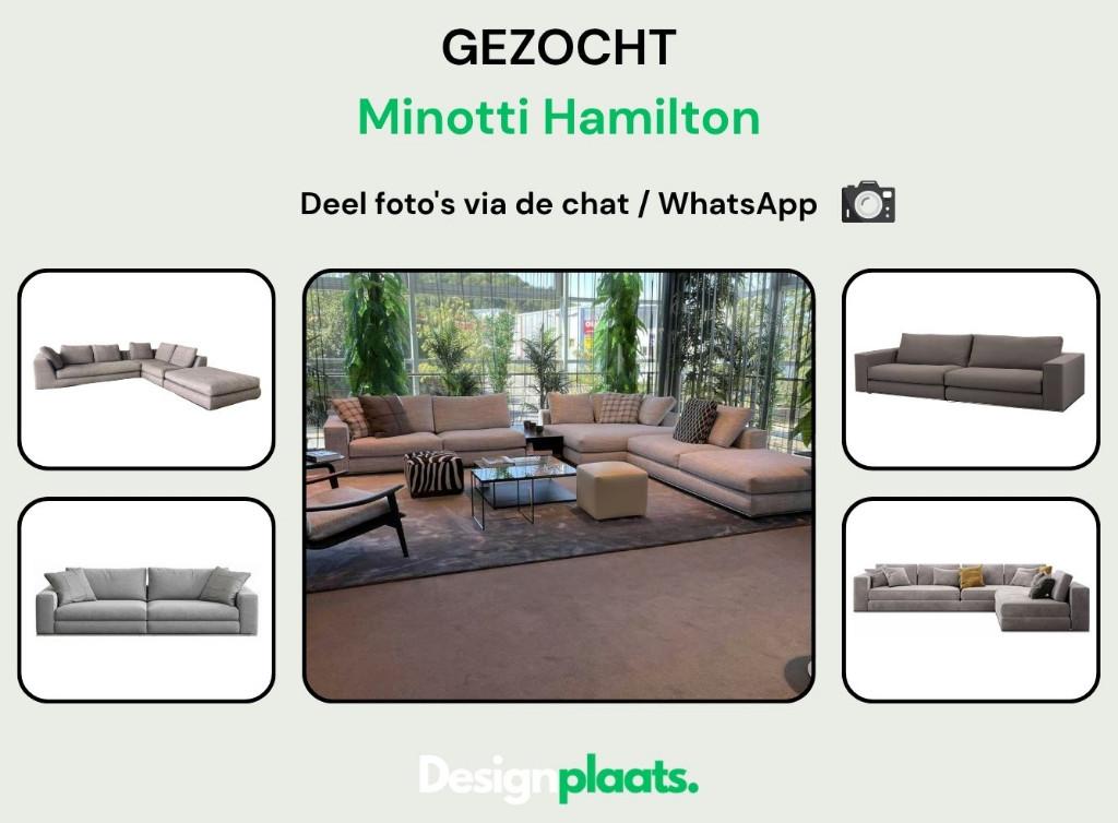 GEZOCHT: Minotti Hamilton — Direct Inkoop, https://www.minotti.com/en, Minotti, 75 tot 100 cm, Ophalen of Verzenden
