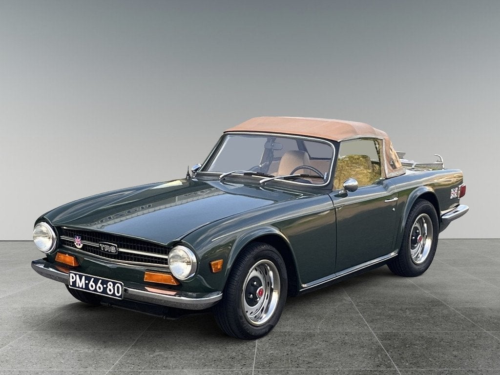 Triumph TR6 Soft Top (bj 1971), Auto's, 125 pk, Beige, Cabriolet, Triumph