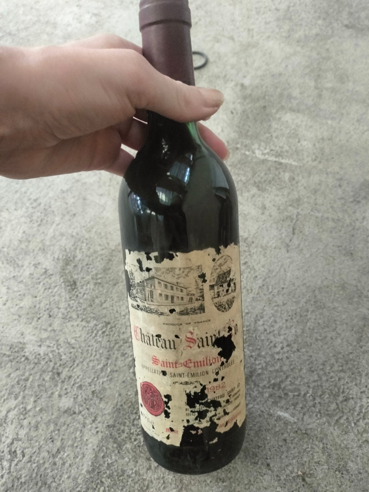 Château Saint-Émilion 1982 - Rode Wijn, Verzamelen, Frankrijk, Nieuw, Ophalen of Verzenden, Rode wijn
