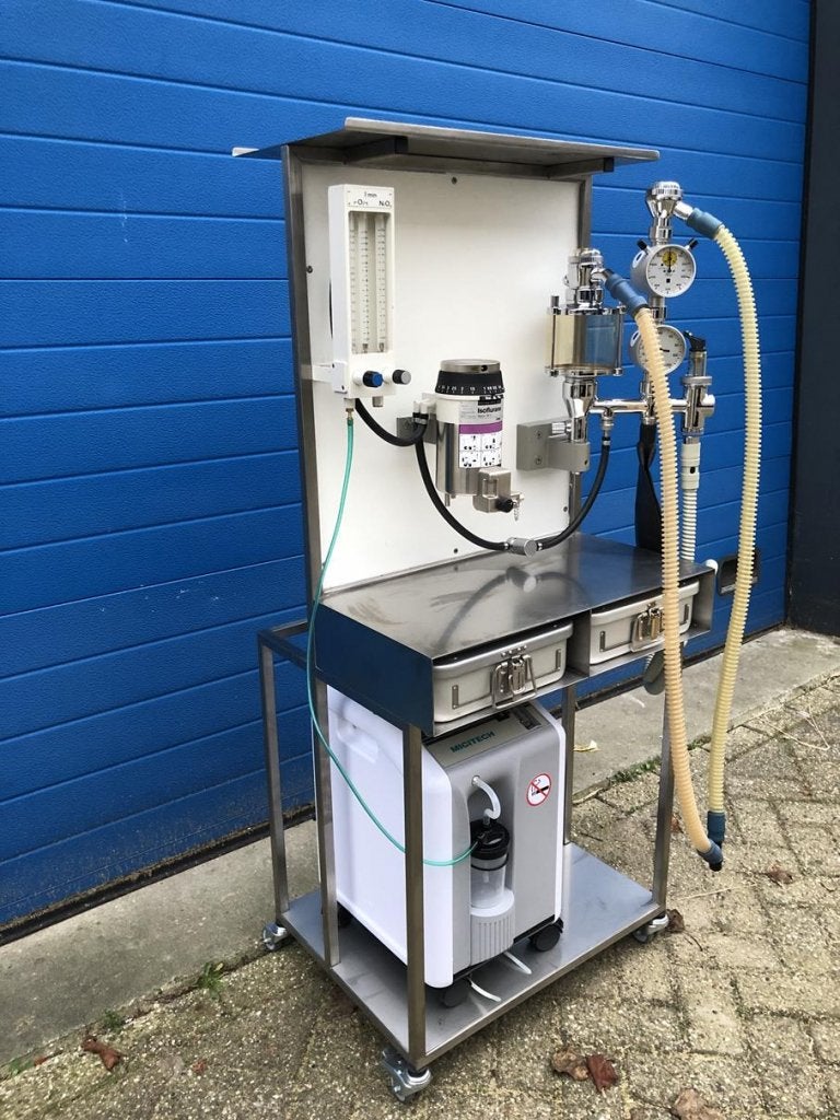 Gas anesthesie toestel verrijdbaar dierenartspraktijk DAP, Niet ingevuld, Gebruikt, Niet ingevuld, Ophalen of Verzenden
