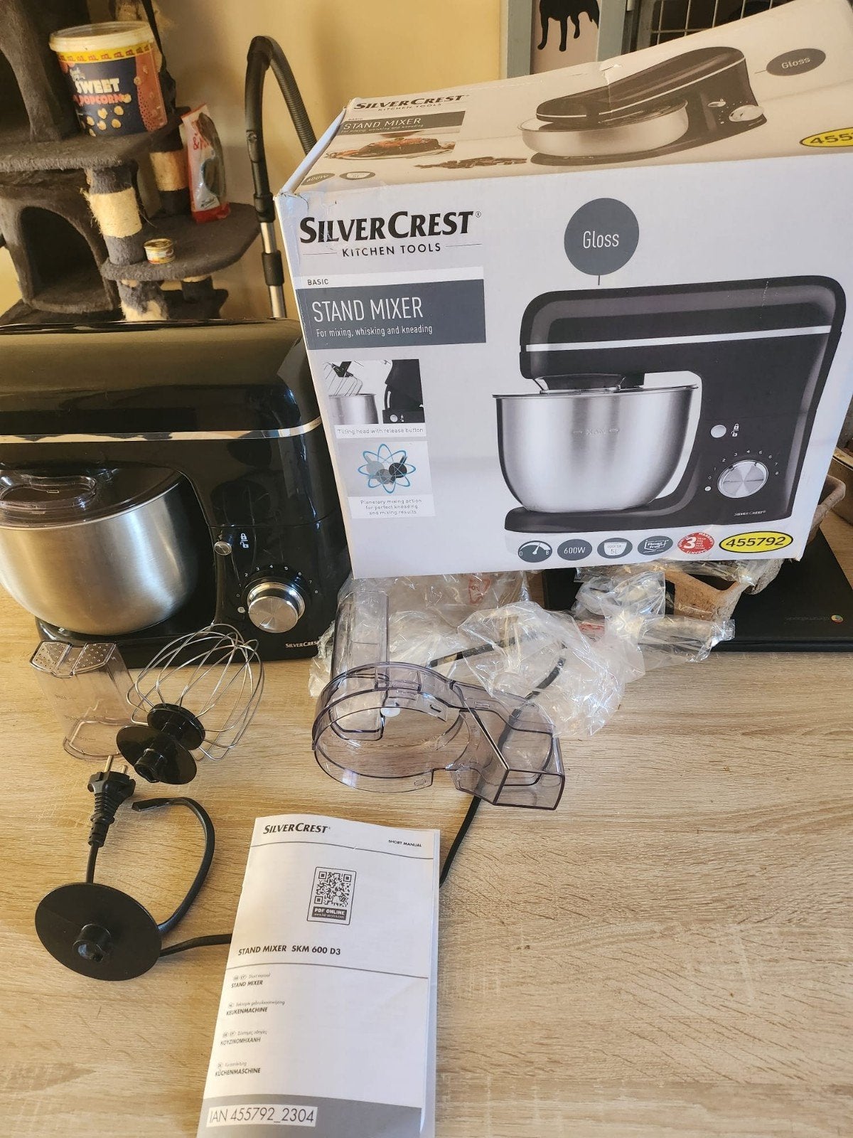 Compleet nieuw keukenmachine, 4 liter of meer, Ophalen, Nieuw, 3 snelheden of meer