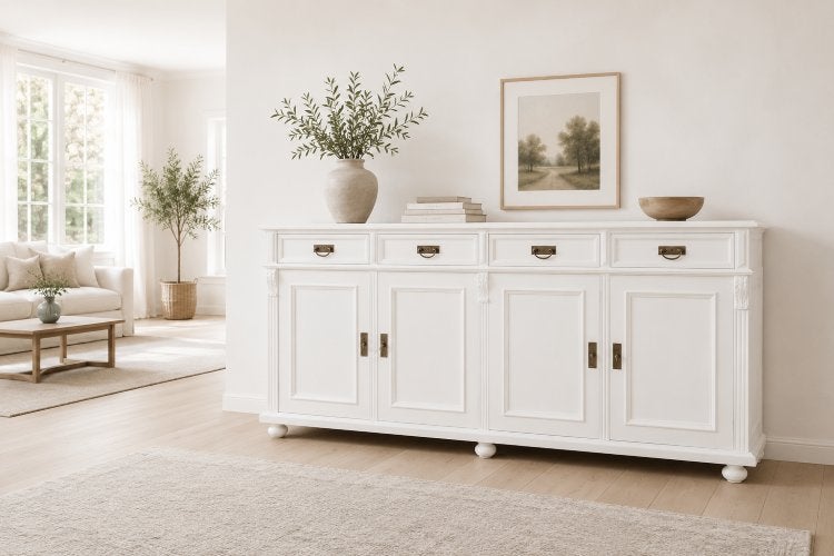 grenen dressoir wit landelijke stijl