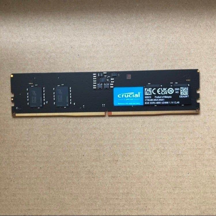 Crucial 8GB (1x8GB) DDR5 Desktop PC 4800MHz, Verzenden, 8 GB, Zo goed als nieuw, Desktop