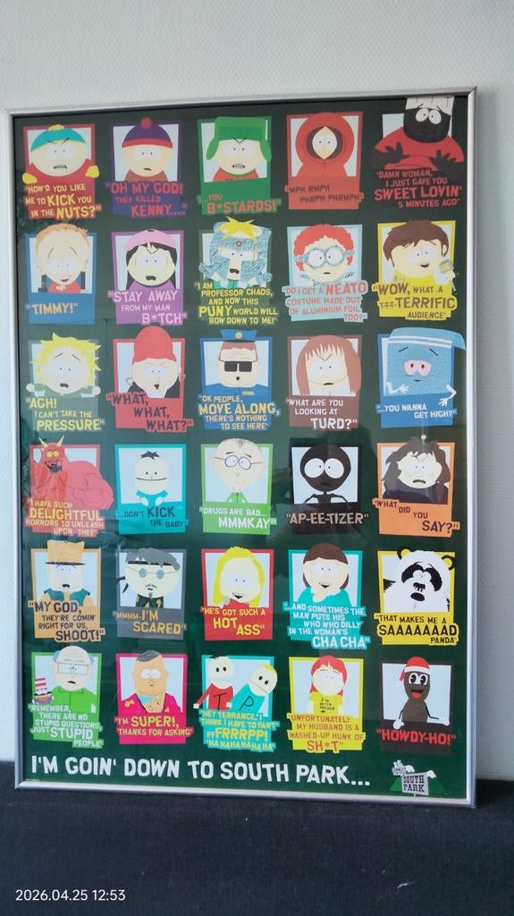 Vintage South Park Poster "Quotes" – Pyramid International –, Ophalen of Verzenden, Film en Tv