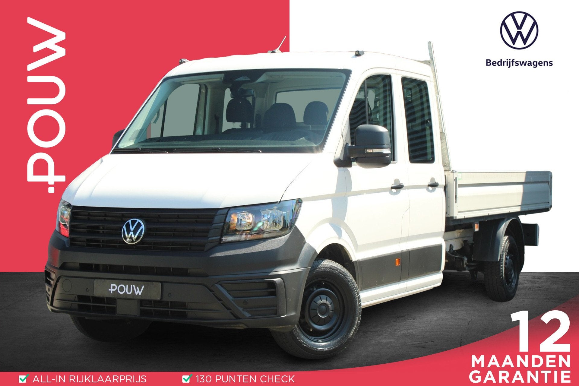Volkswagen Crafter 35 2.0 TDI 140pk L4 DC Trendline | Open L, Voorwielaandrijving, 12 maanden, Stof, Gebruikt