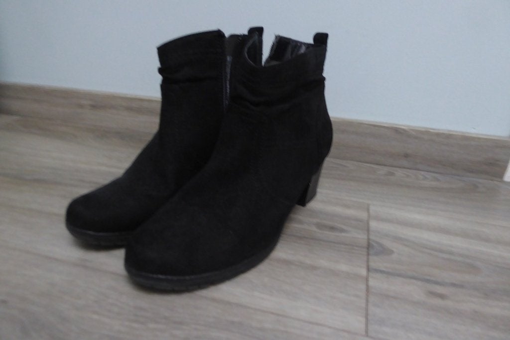 JANA / Enkellaars met hoge hak, zwart, maat 40 - breed, Kleding | Dames, Jana, Zwart, Lage of Enkellaarzen, Ophalen of Verzenden