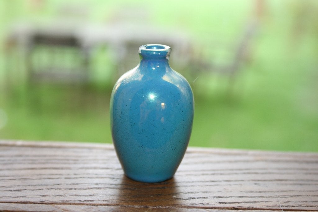 Miniatuur luster glazuur vaasje St. Lucas Utrecht, Antiek en Kunst, Ophalen of Verzenden