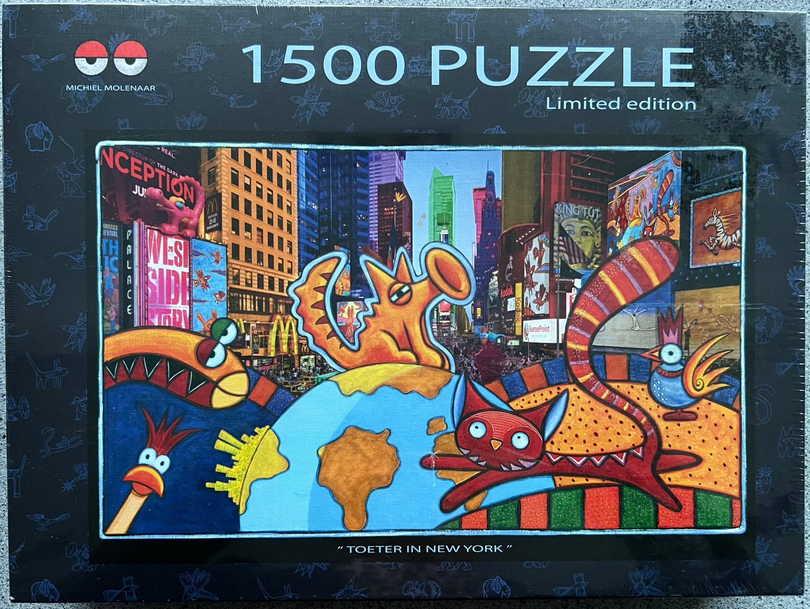 Michiel Molenaar “Toeter in New York” 1500 stukjes NIEUW, Ophalen of Verzenden, 500 t/m 1500 stukjes, Nieuw, Legpuzzel