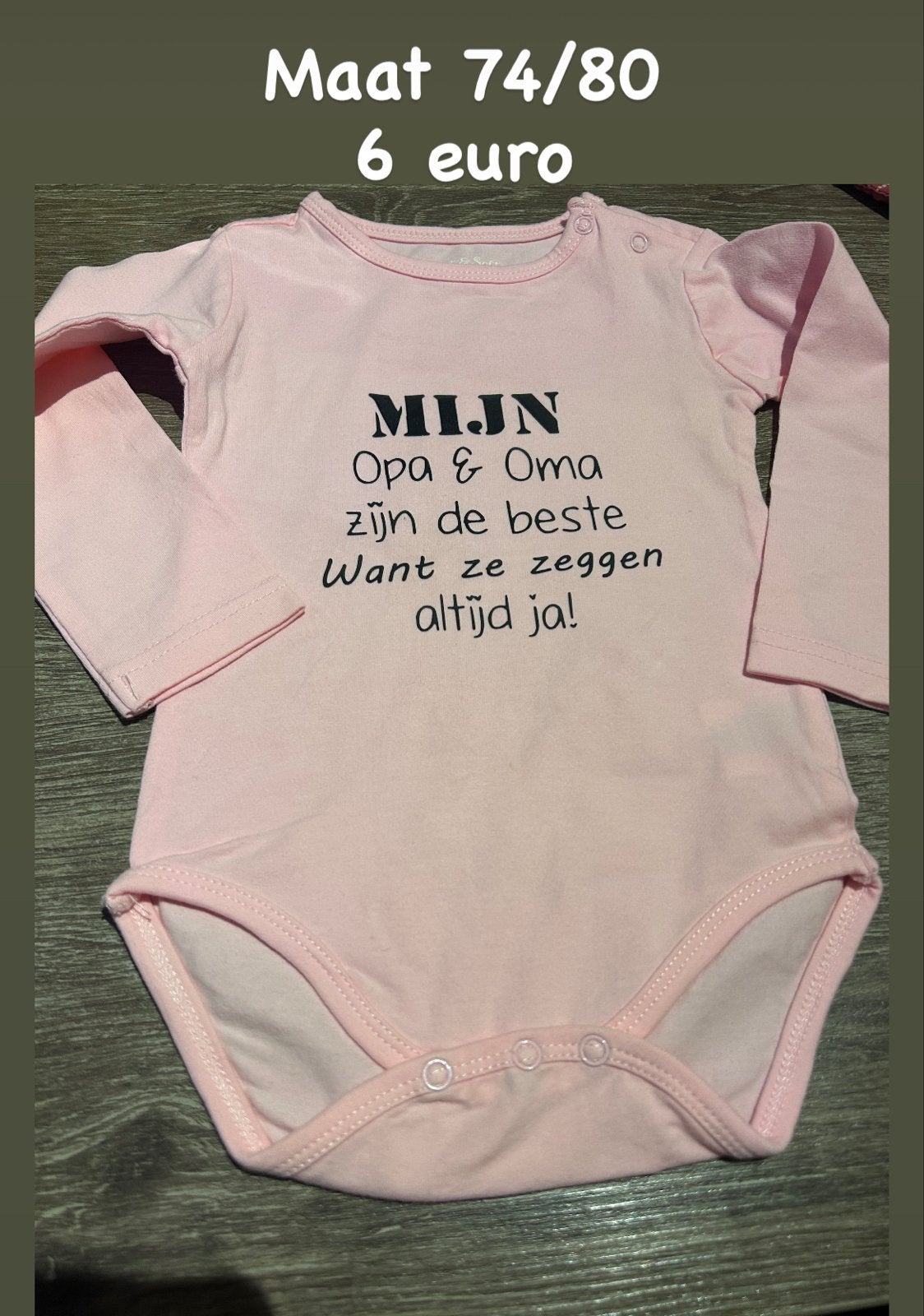 Romper maat 74/80, Ophalen of Verzenden, Nieuw, Jongetje of Meisje, Nacht- of Onderkleding