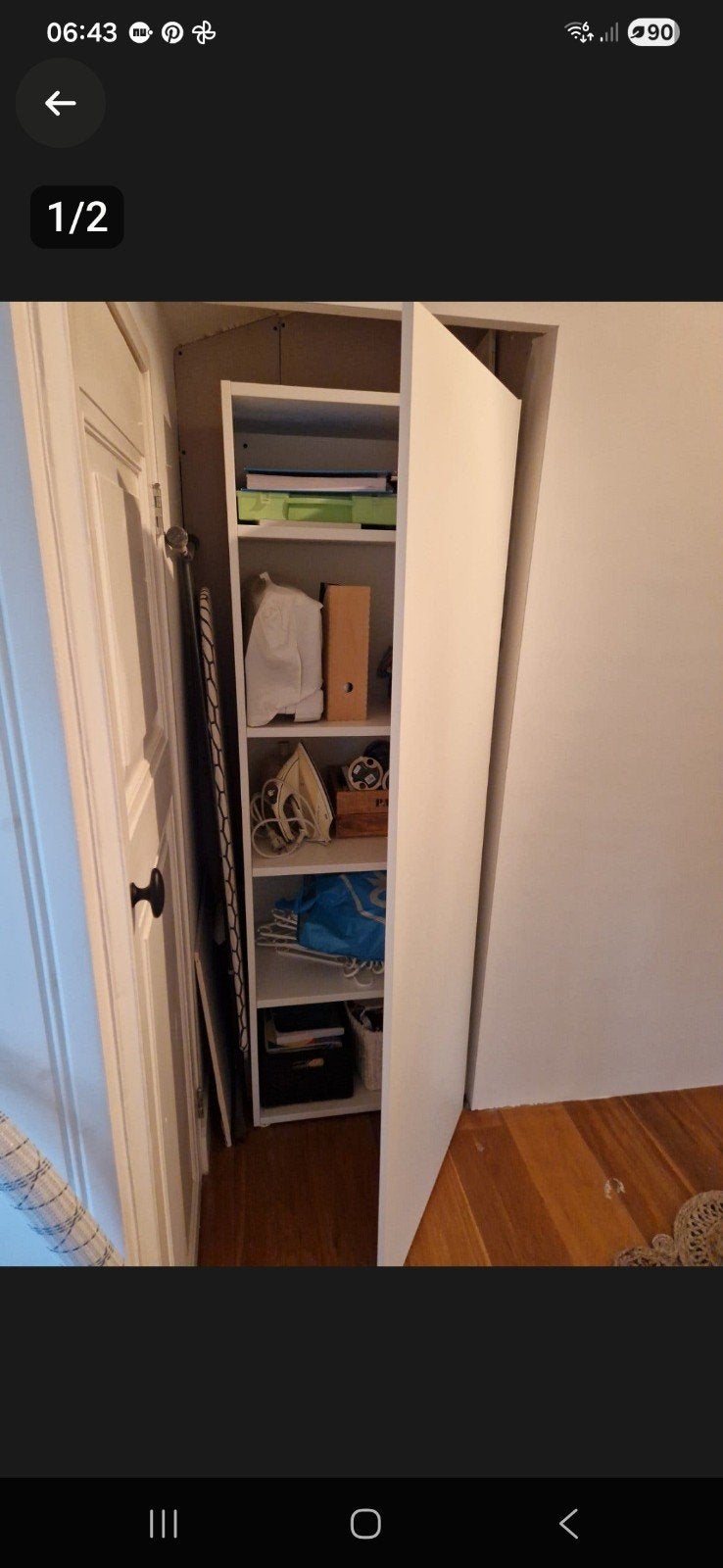 Platsa Ikea 180x60 met deuren en planken, Ophalen, 50 tot 100 cm, Zo goed als nieuw, Minder dan 100 cm