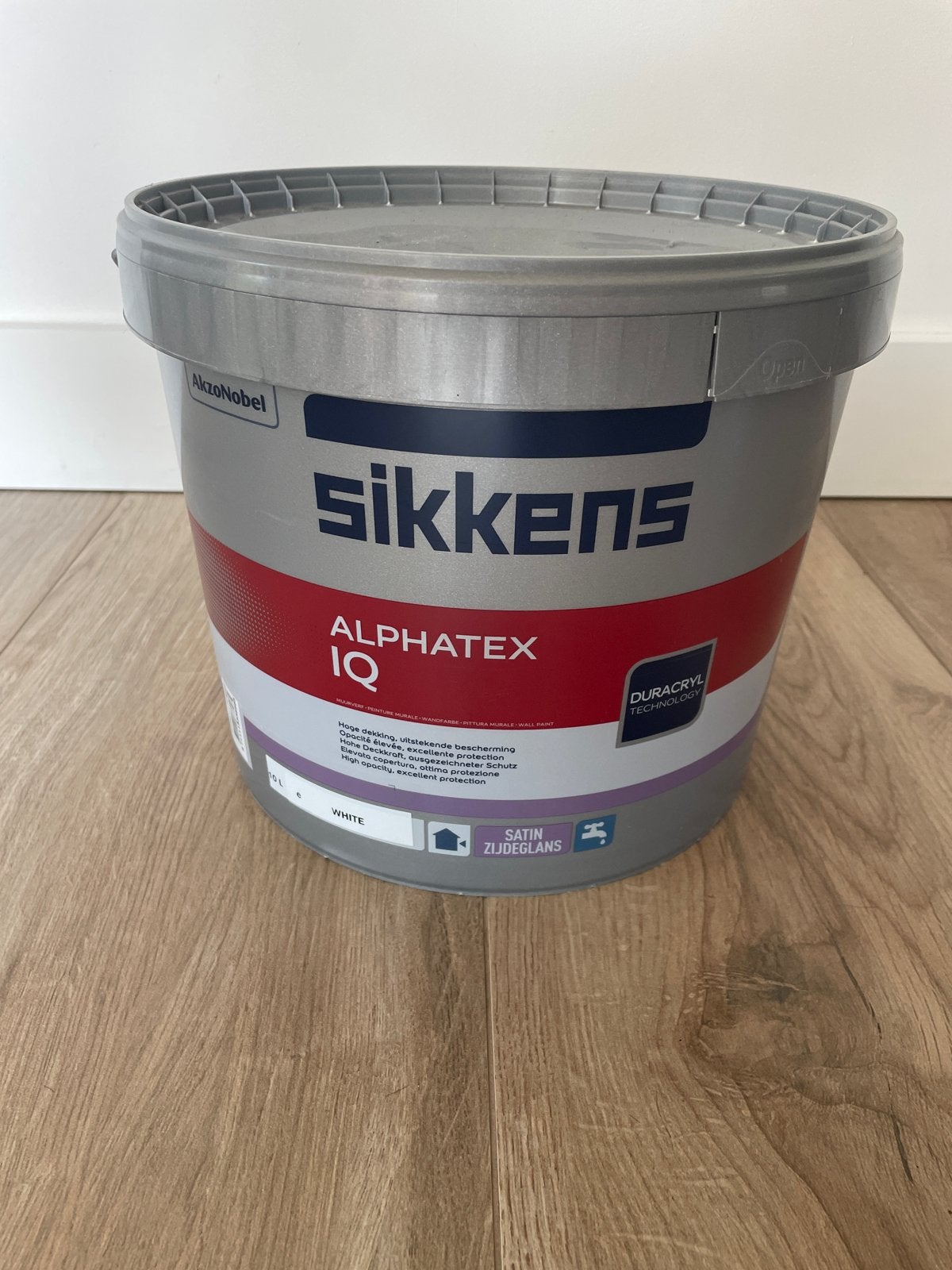 Sikkens Alphatex IQ Muurverf - Ivoorwit, 10L, Ophalen of Verzenden, Nieuw, Overige typen