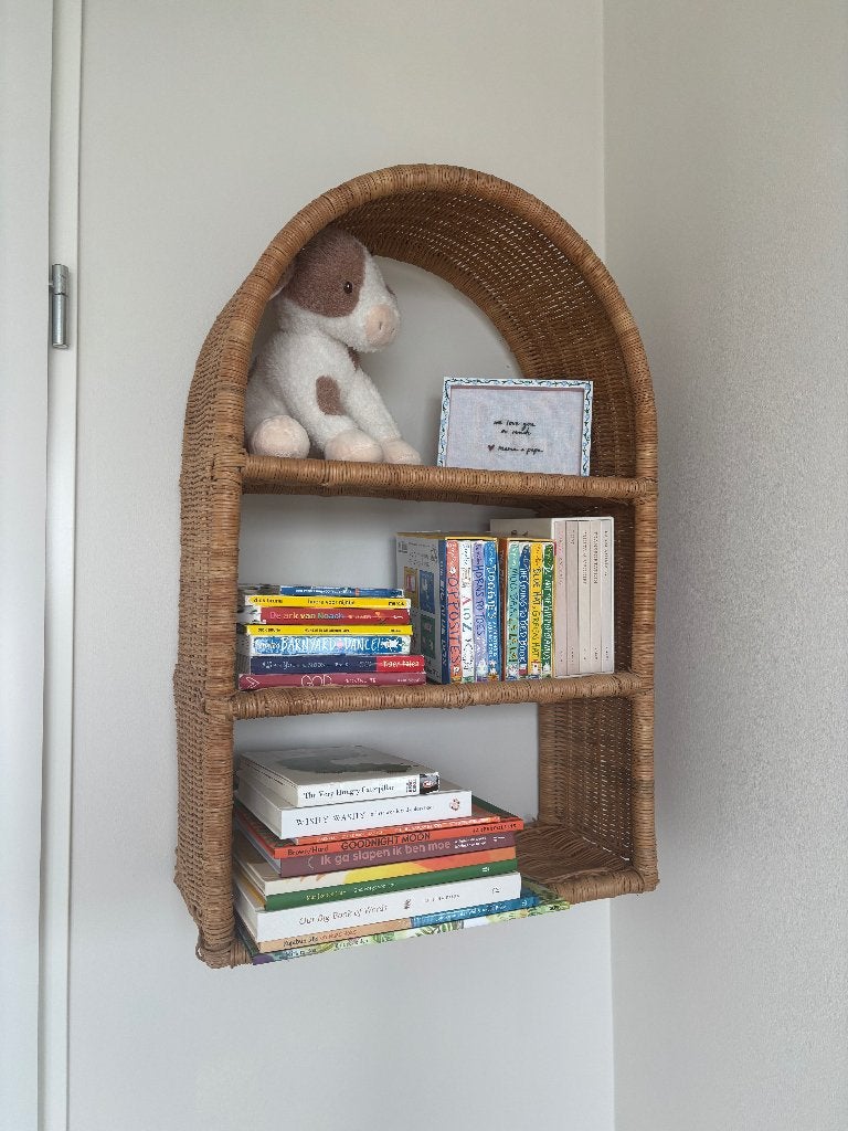 Zara Home - Rotan Kinderboekenkast, Zo goed als nieuw, Minder dan 50 cm, Ophalen, Minder dan 90 cm