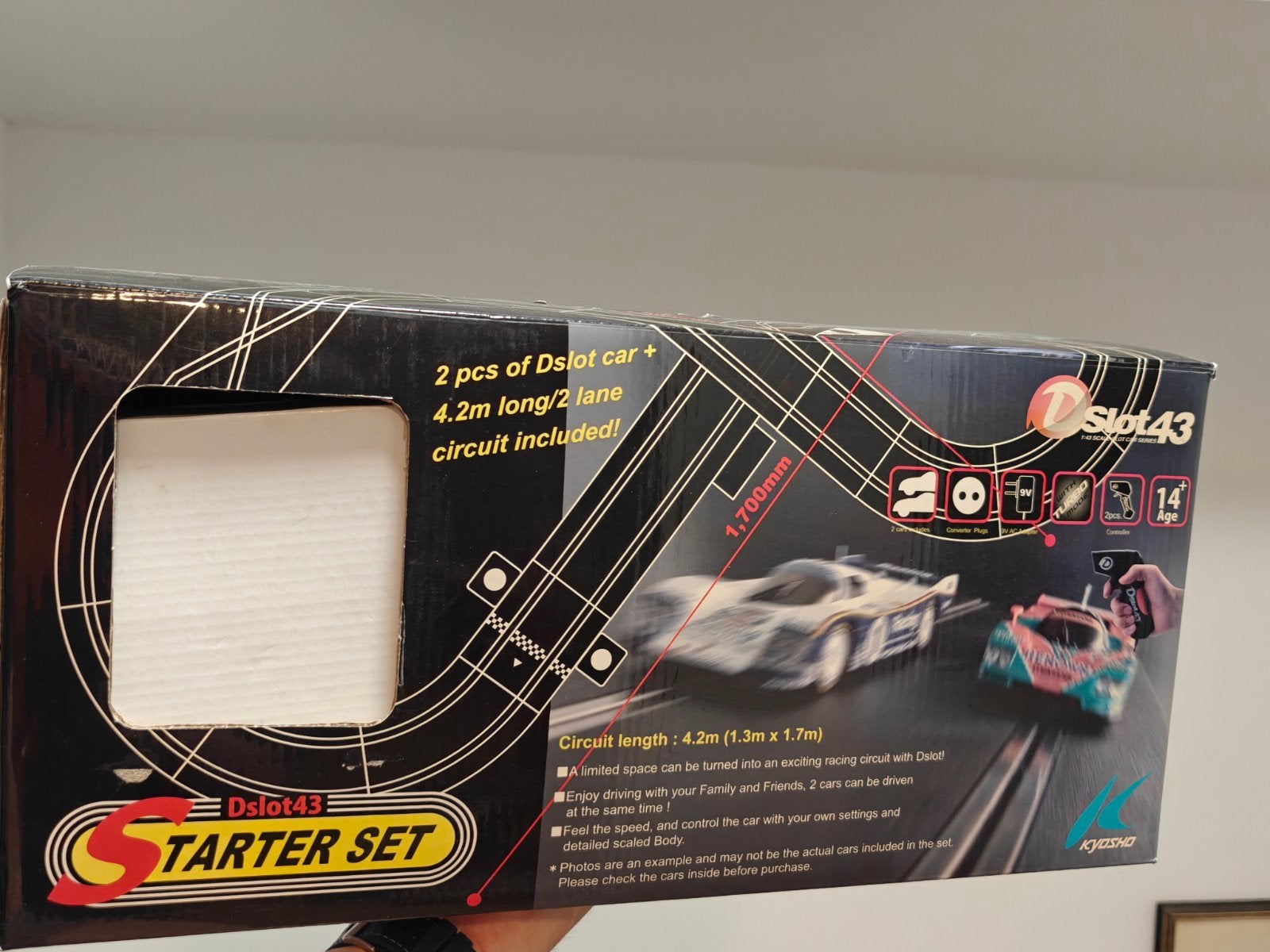 Kyosho Dslot43 Starter Set Racebaan met 2 auto's, Racebaan, Zo goed als nieuw, Elektrisch, Ophalen
