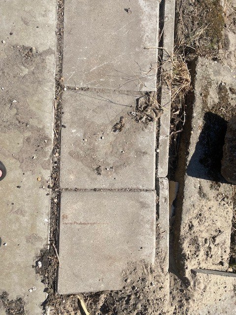 stoeptegels  500 stuks op palets, Tuin en Terras, Tegels en Klinkers, Ophalen, Gebruikt, Beton, Overige typen