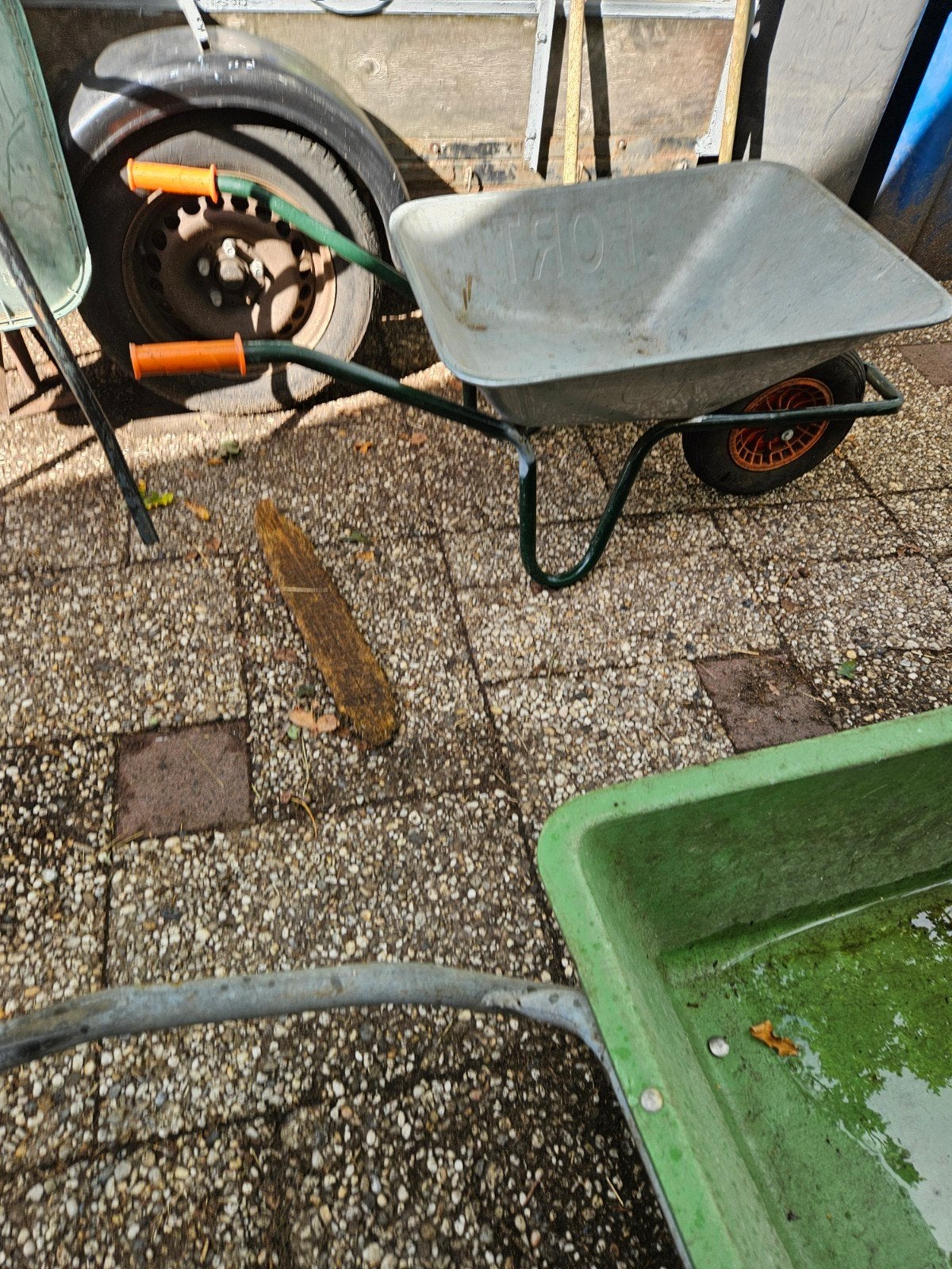 Zgan fort kruiwagen, Ophalen, Zo goed als nieuw