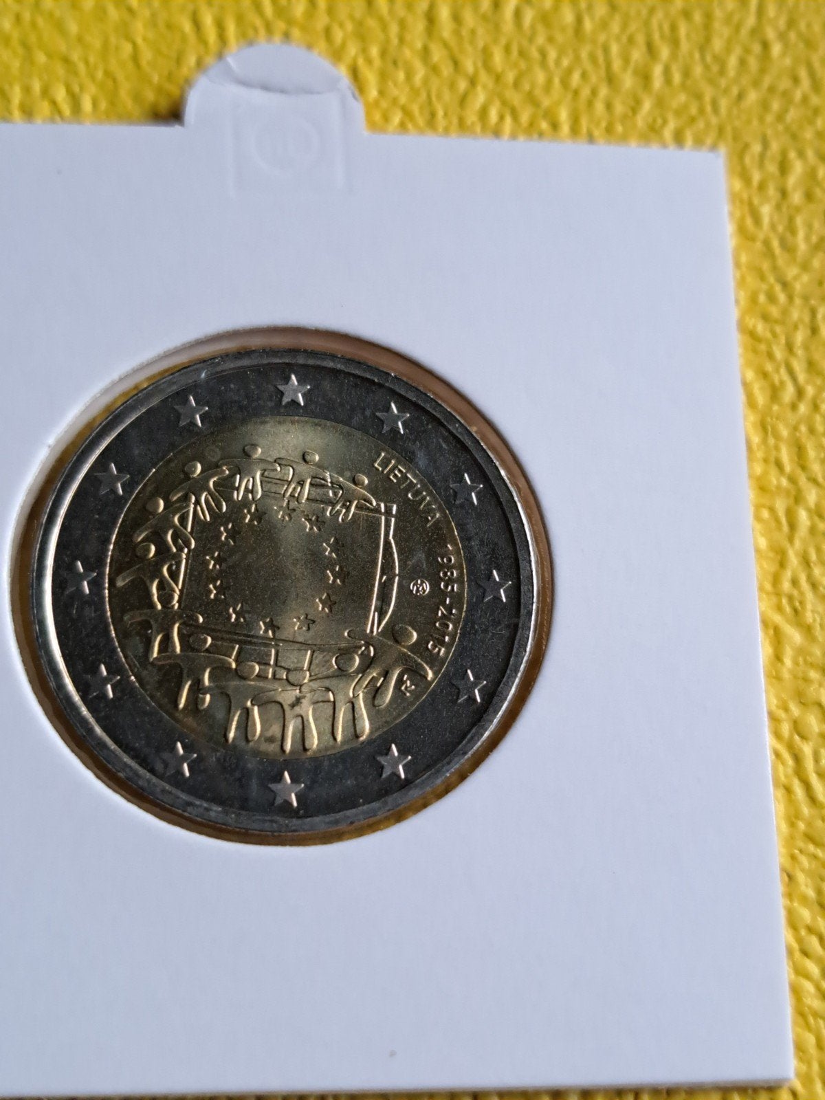2 euro UNC Litouwen 2015 Europese Vlag, Postzegels en Munten, Munten | Europa | Euromunten, Ophalen of Verzenden, Overige landen
