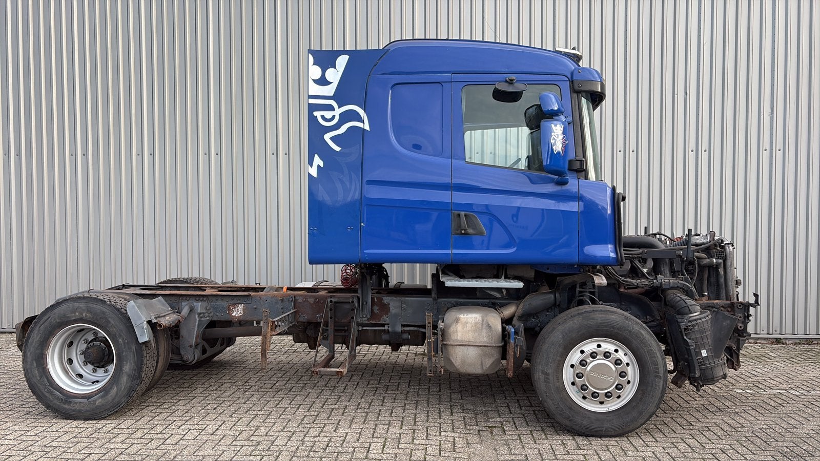 Scania torpedo v8 530, Auto's, Zwart, Scania, Blauw, Particulier