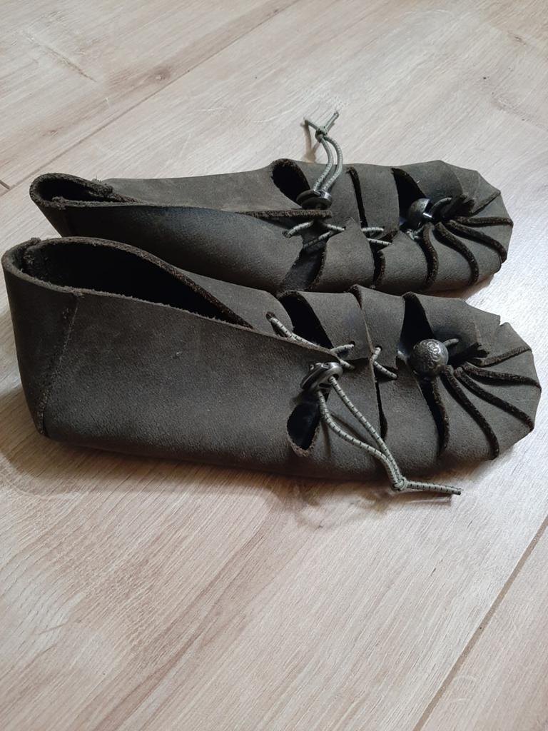 Handgemaakte Barefoot Schoentjes - Echt Leer - 20 cm, Gebruikt, Jongen of Meisje, Ophalen of Verzenden, Schoenen