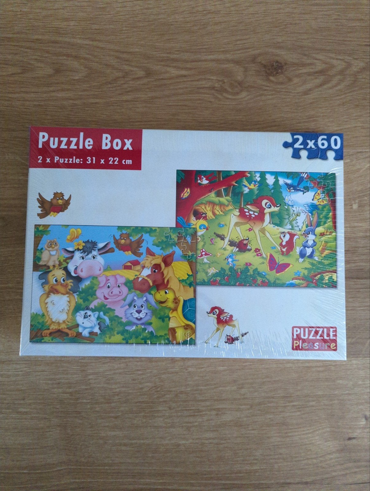puzzle box 2x 60. Nieuw in verpakking, Ophalen of Verzenden, Minder dan 500 stukjes, Nieuw