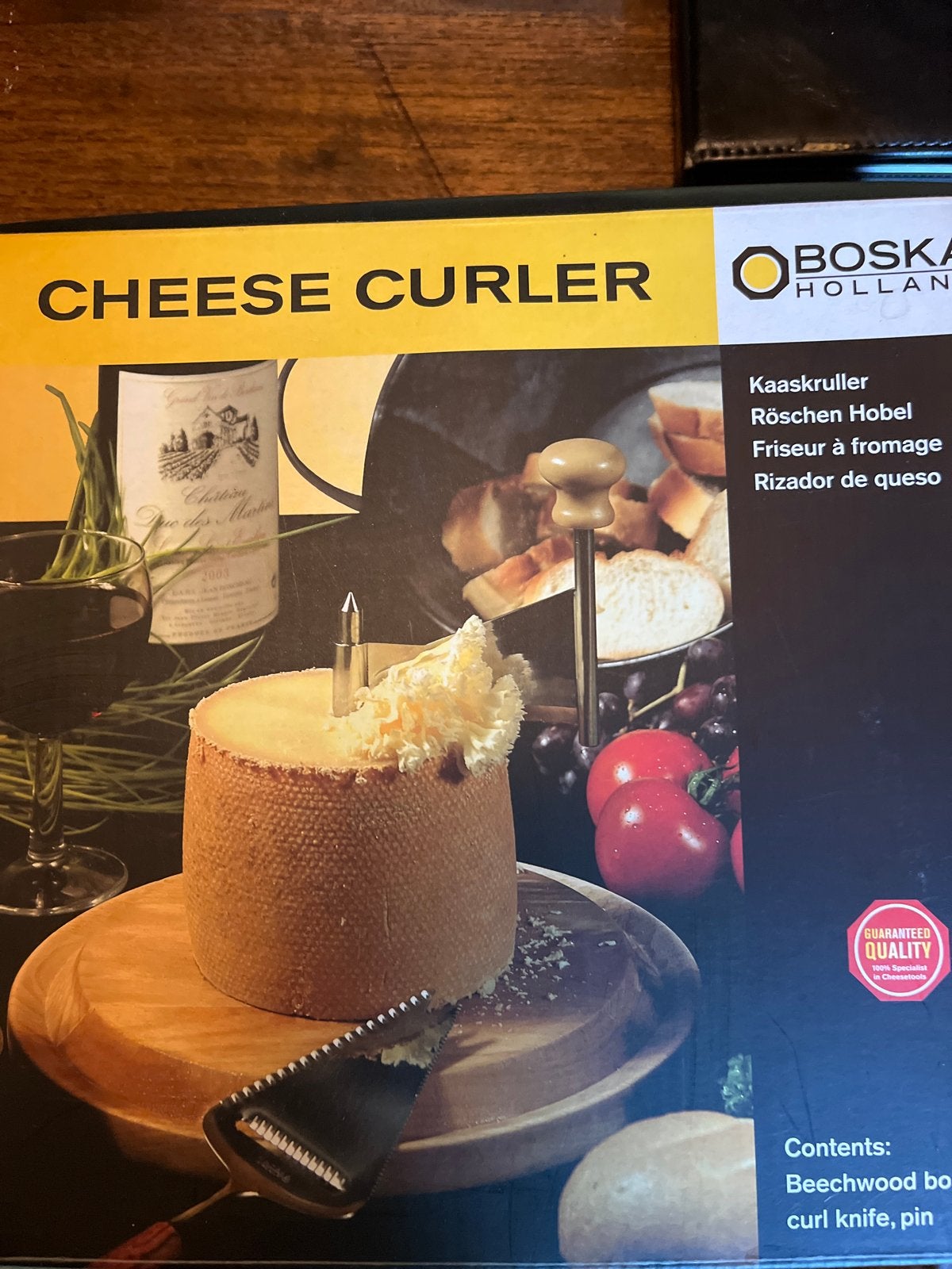 Boska Holland Kaaskruller - Nieuw in doos, Overige typen, Hout, Nieuw, Ophalen of Verzenden