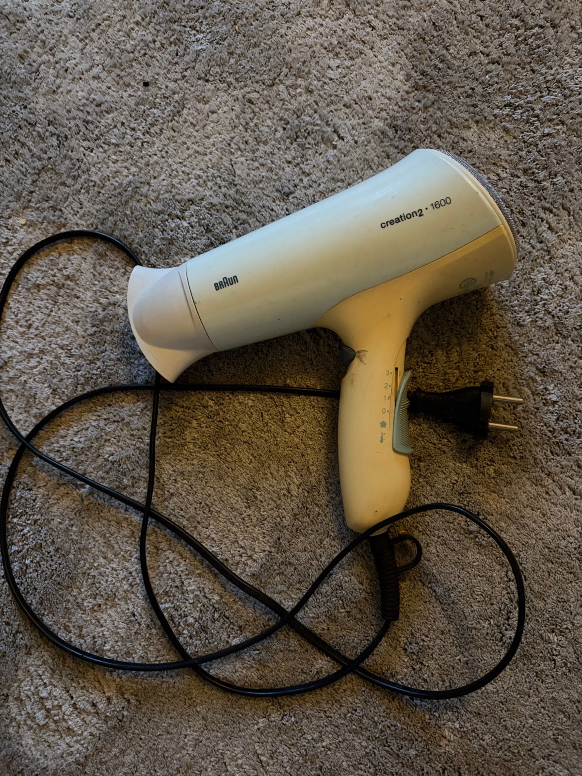 Braun Creation 2 1600 Föhn, Ophalen of Verzenden, Gebruikt, Haarverzorging