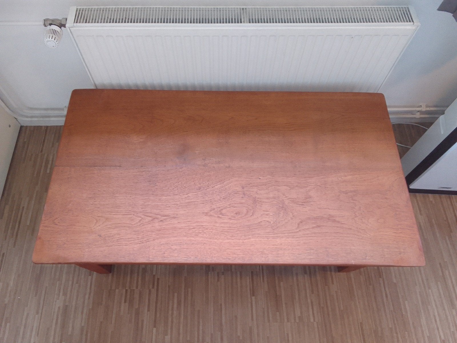 Mooie teak houten salontafel, Huis en Inrichting, Ophalen, Zo goed als nieuw, Rechthoekig, Teakhout