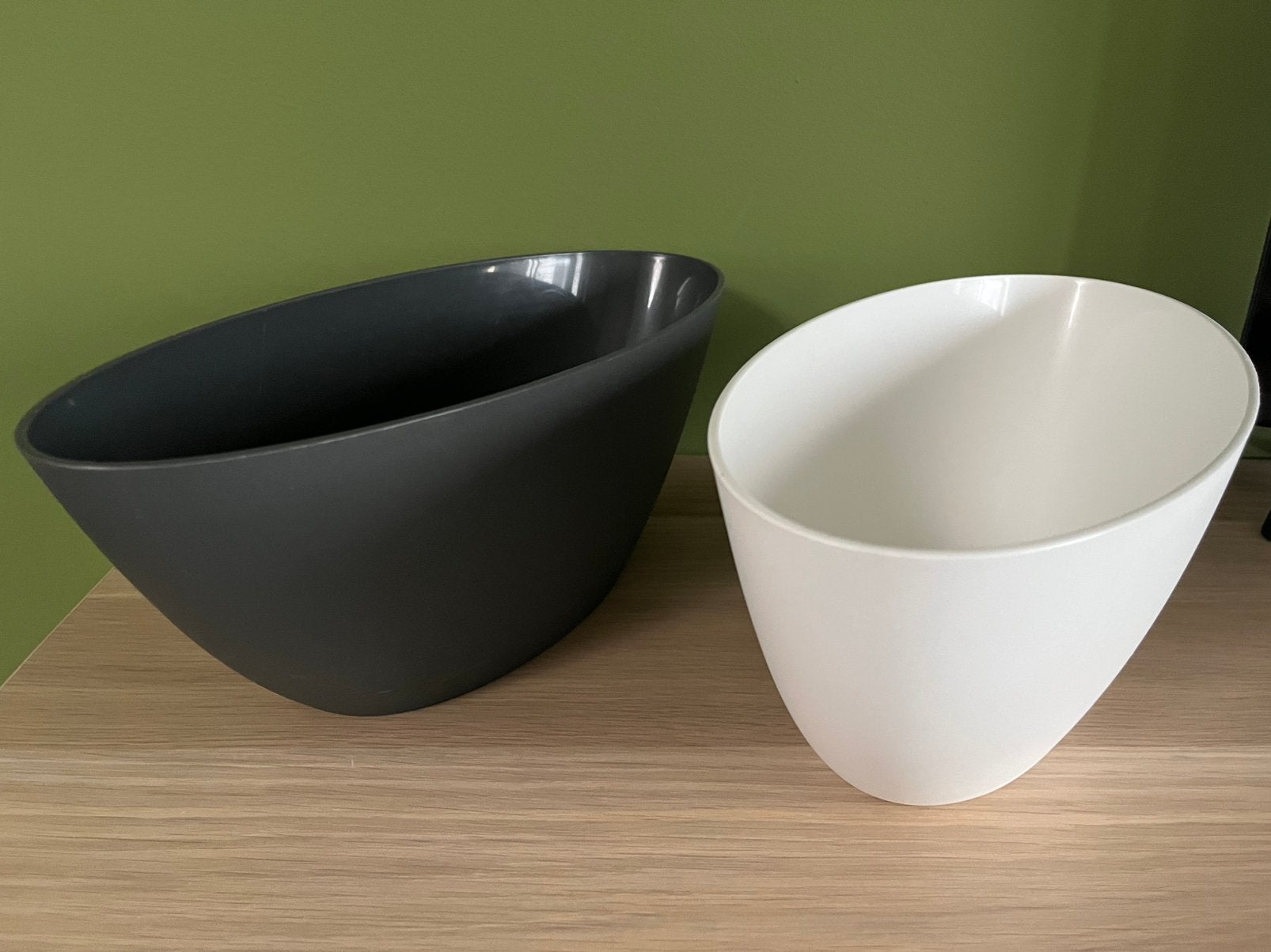 2x Elho Brussels Oval plantenbak 36 cm – als nieuw, Kunststof, Rond, Ophalen of Verzenden, Zo goed als nieuw