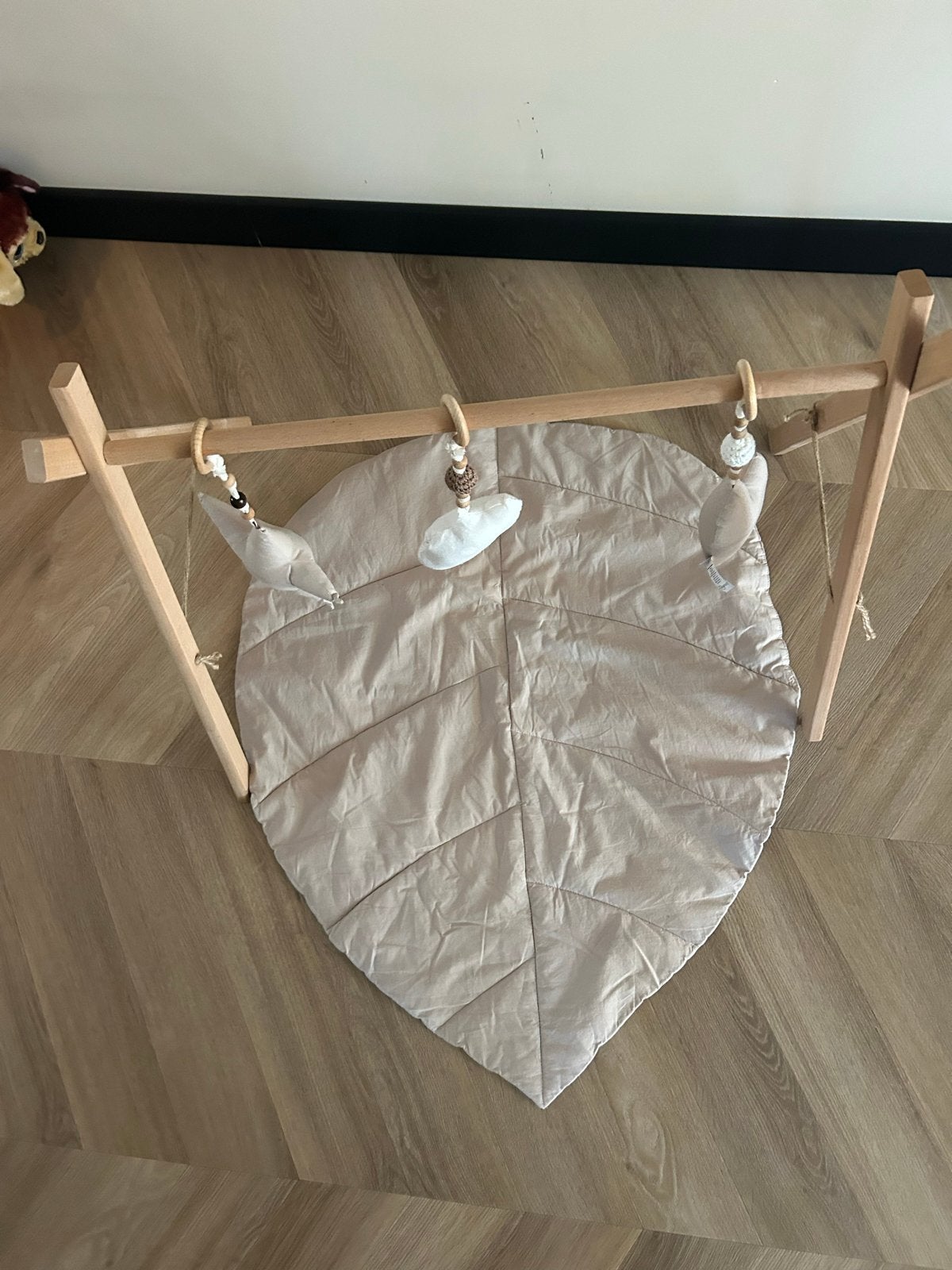 Houten Babygym met Speelkleed en Hangers, Ophalen, Nieuw, Babygym