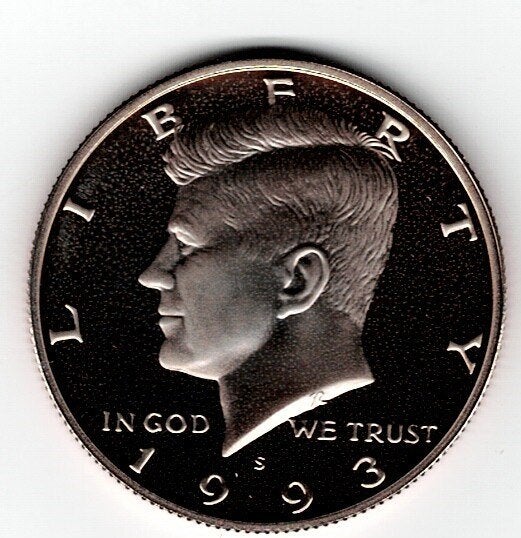 23-2022 USA 1/2 dollar 1993S, Ophalen of Verzenden, Noord-Amerika, Zilver