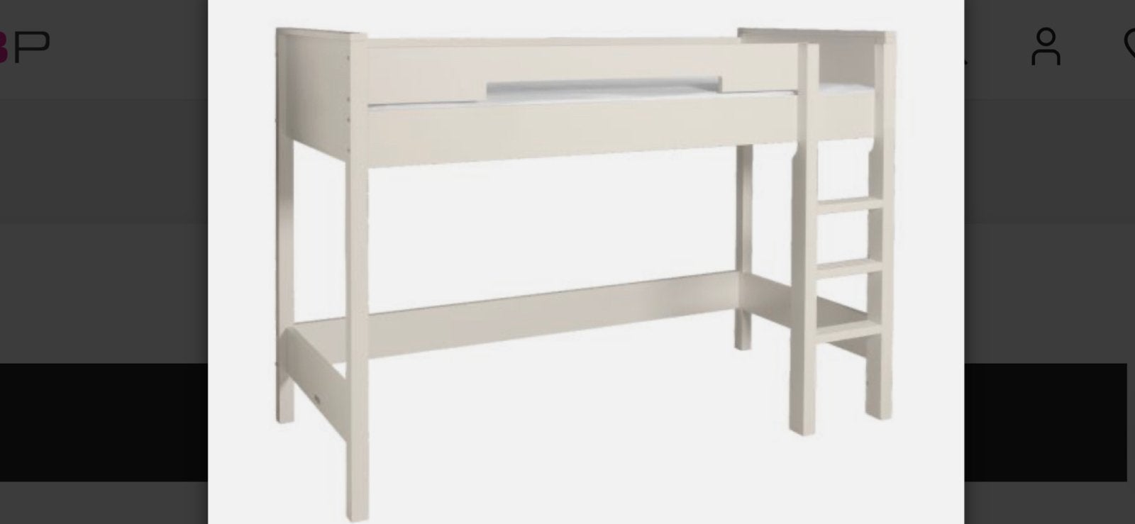 Bopita hoogslaper +bureau op wieltjes en bijzetkastje 2 lade, Ophalen, 70 cm of meer, Hout, 65 cm of meer