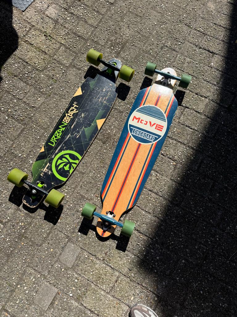 2x Longboard - Urban Kash en Move, Sport en Fitness, Ophalen, Gebruikt, Skateboard, Longboard