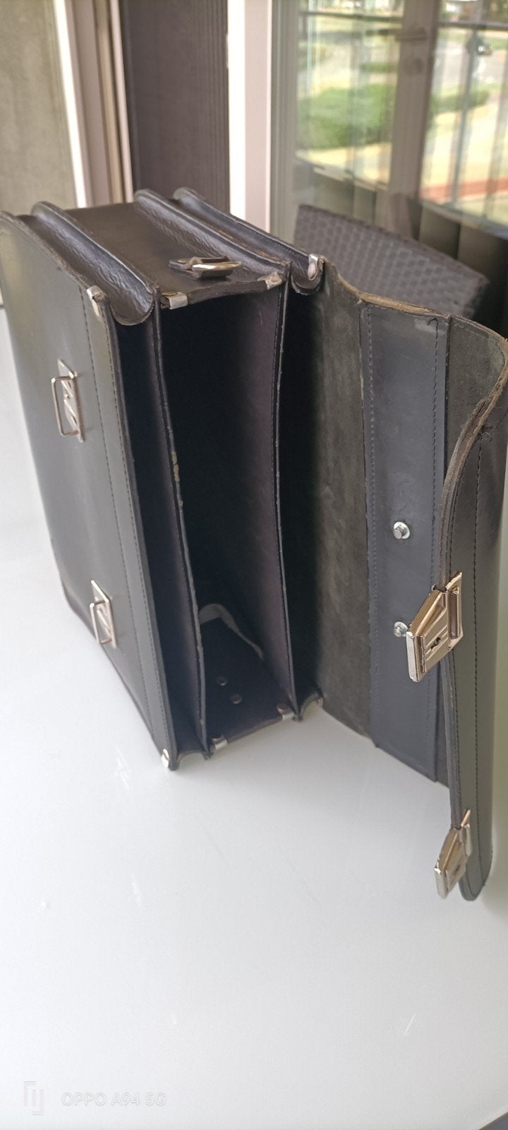 Akte koffer, Sieraden, Tassen en Uiterlijk, Koffers, Ophalen, Zo goed als nieuw, Leer