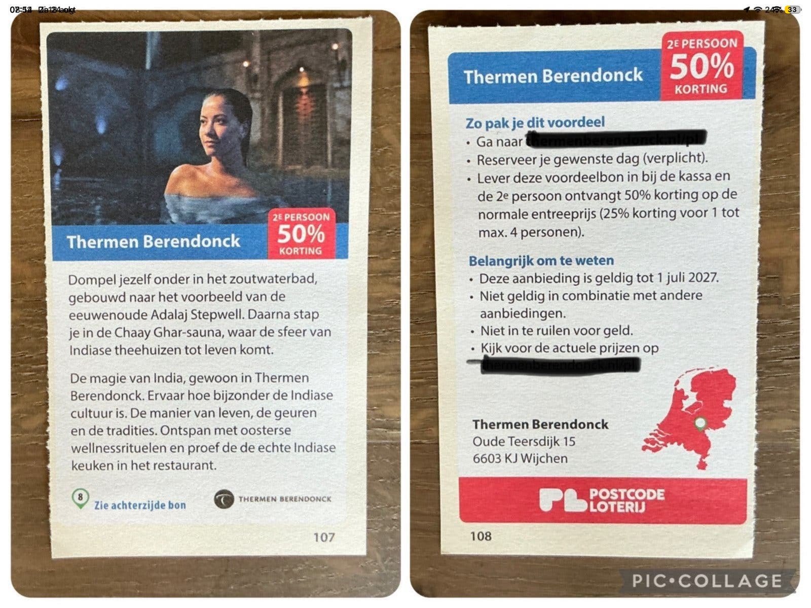 Kortingsbon voor sauna Thermen Berendonck Wijchen (KWF), Tickets en Kaartjes, Kortingsbon, Spa of Sauna