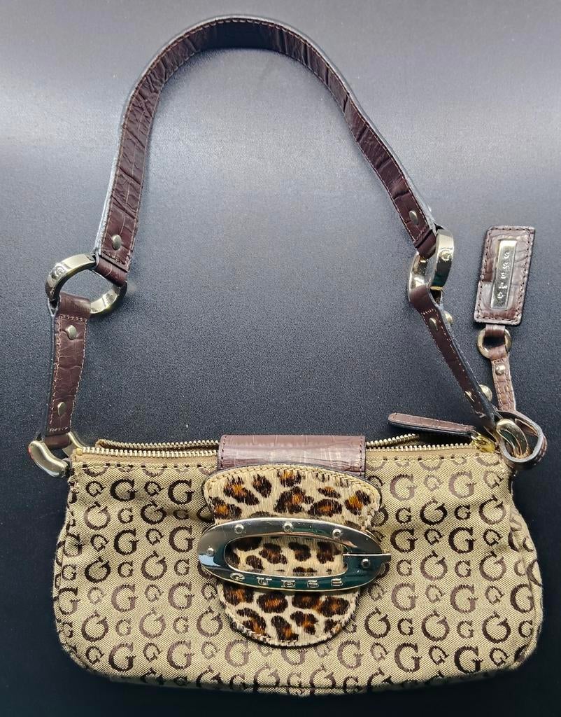 Guess Y2K Tas, Ophalen of Verzenden, Bruin, Handtas