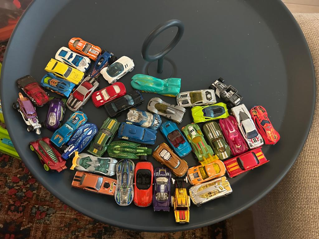 Hotwheels, doos vol toffe spullen, Ophalen, Gebruikt, Handmatig, Hot Wheels