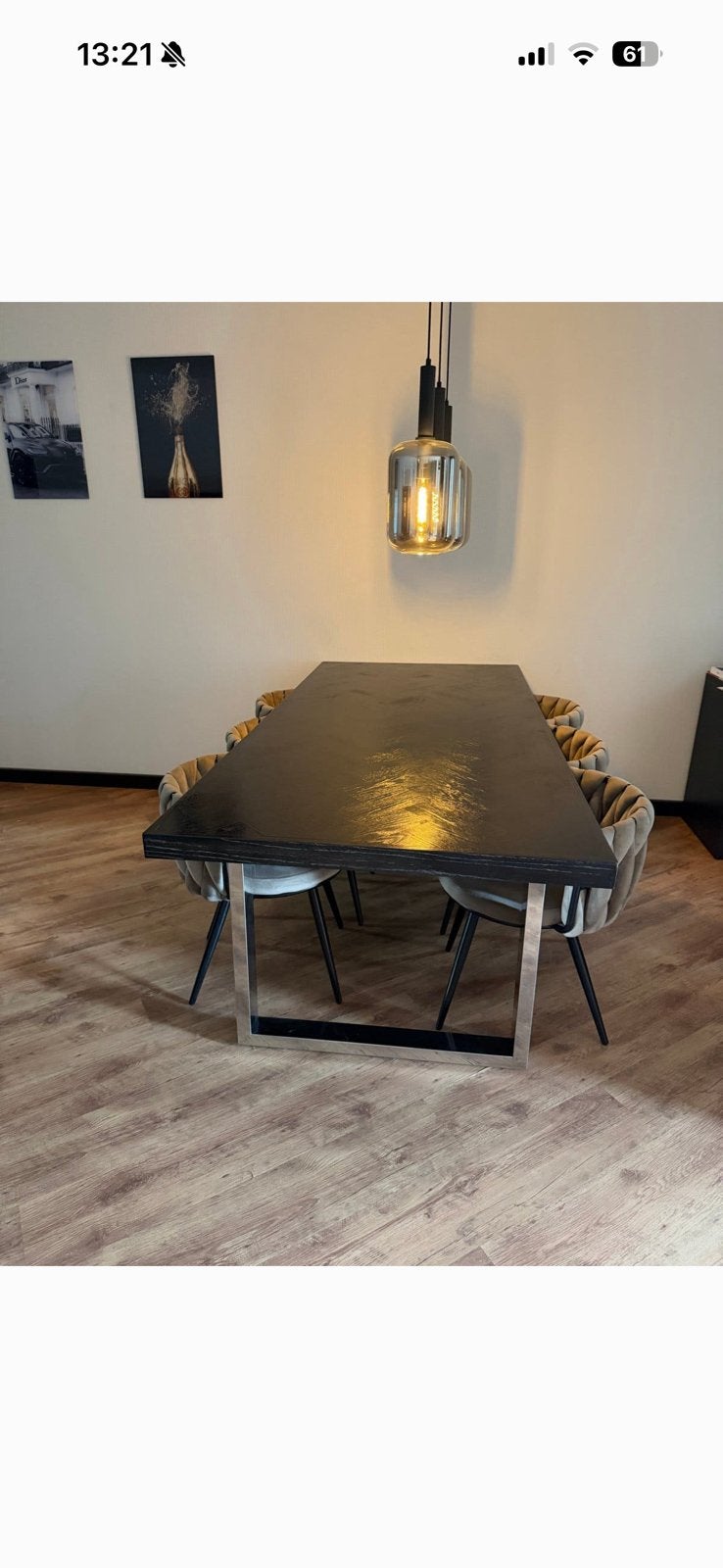 Richmond eettafel+stoelen, Ophalen, Overige materialen, 200 cm of meer, 50 tot 100 cm