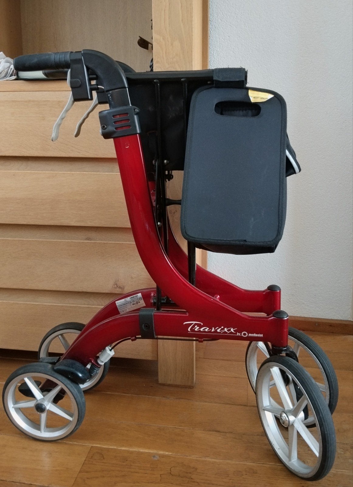 Rollator Travixx Deluxe M, Diversen, Rollators, Ophalen, Zo goed als nieuw
