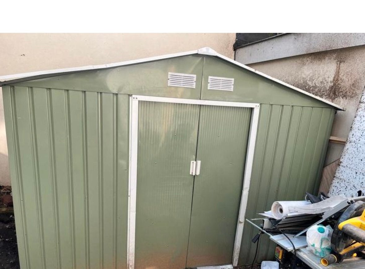 Metalen schuurtje tuin, Ophalen, Gebruikt, Metaal, Overige typen