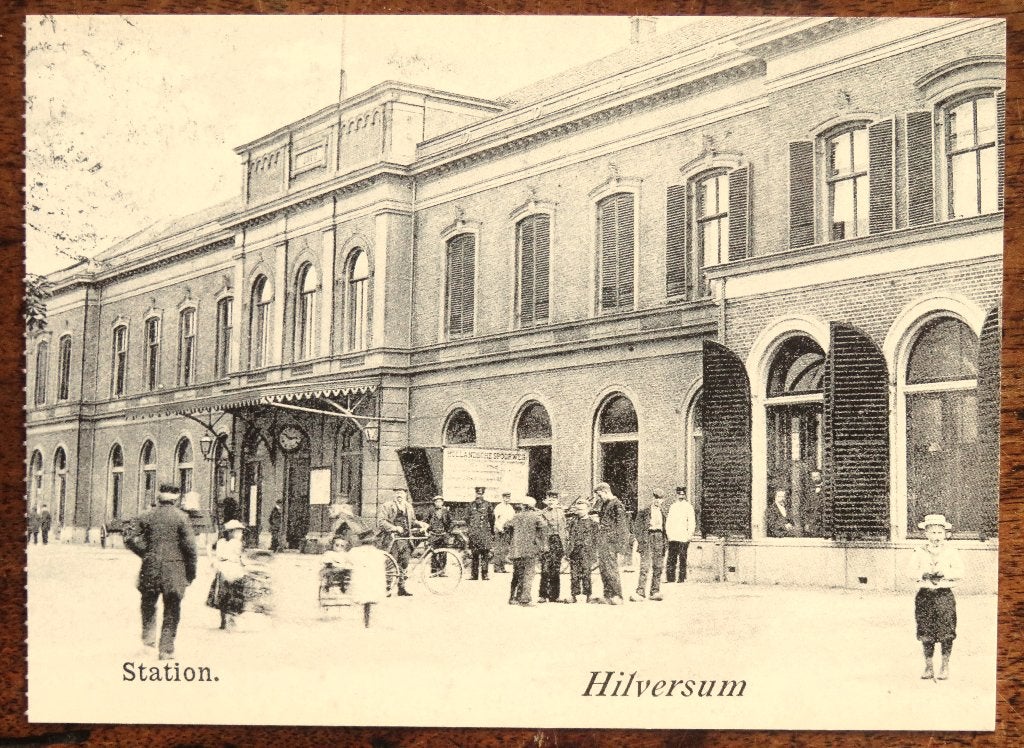Hilversum Station (reprint), Ophalen of Verzenden, Voor 1920, Noord-Brabant