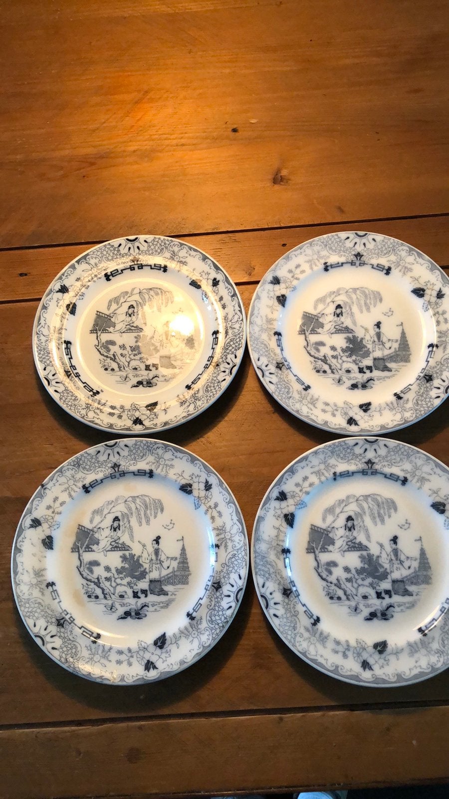 Petrus Regout Timor 4 dinerborden, Ophalen of Verzenden