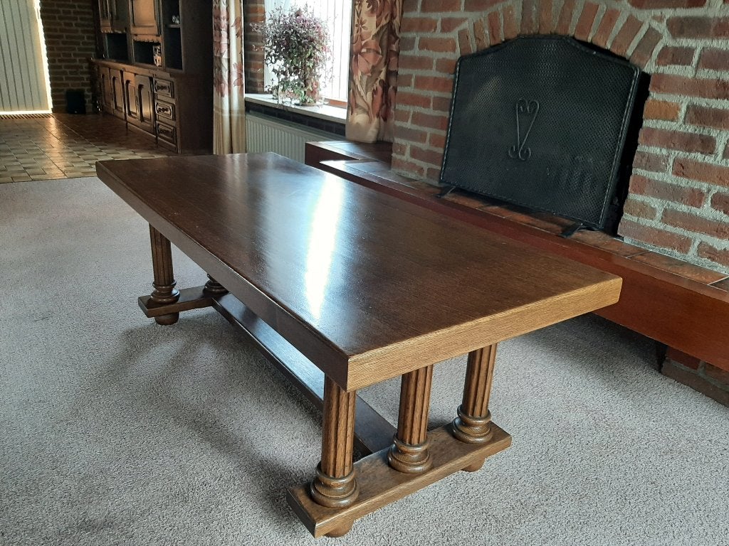 Eiken salontafel, Huis en Inrichting, Ophalen, 100 tot 150 cm, Eikenhout, 50 tot 100 cm