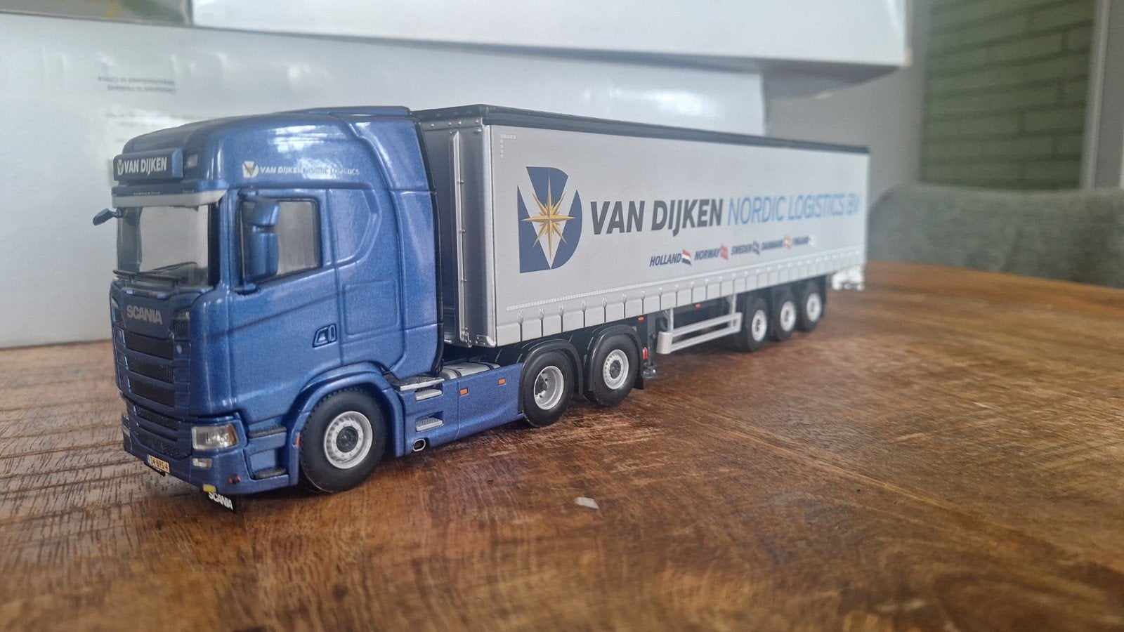 Scania wsi 1:50 Van Dijken Nordic Logistics BV, Ophalen of Verzenden, Zo goed als nieuw, Bus of Vrachtwagen