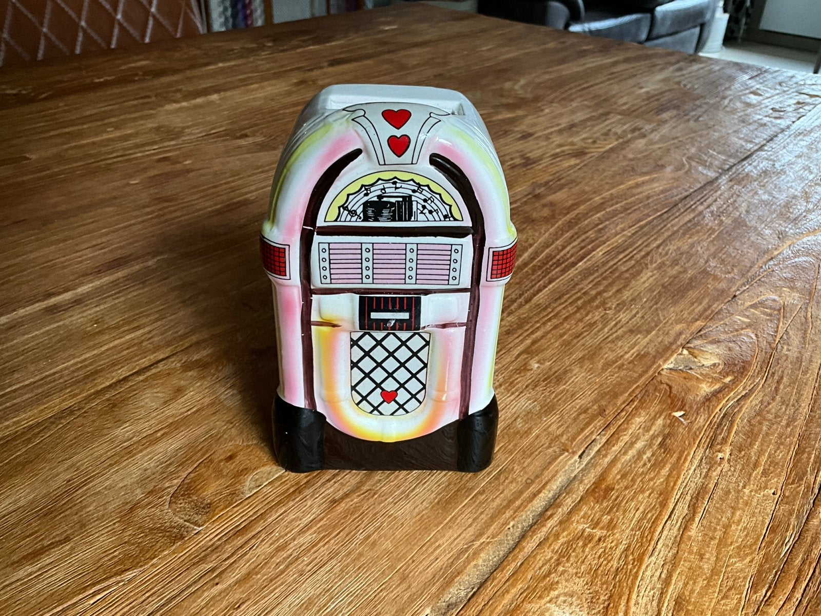 Spaarpot Wurlitzer 1015 Jukebox - Retro Design, Ophalen of Verzenden, Gebruikt, Steen, Aardewerk of Keramiek, Object of Gebouw