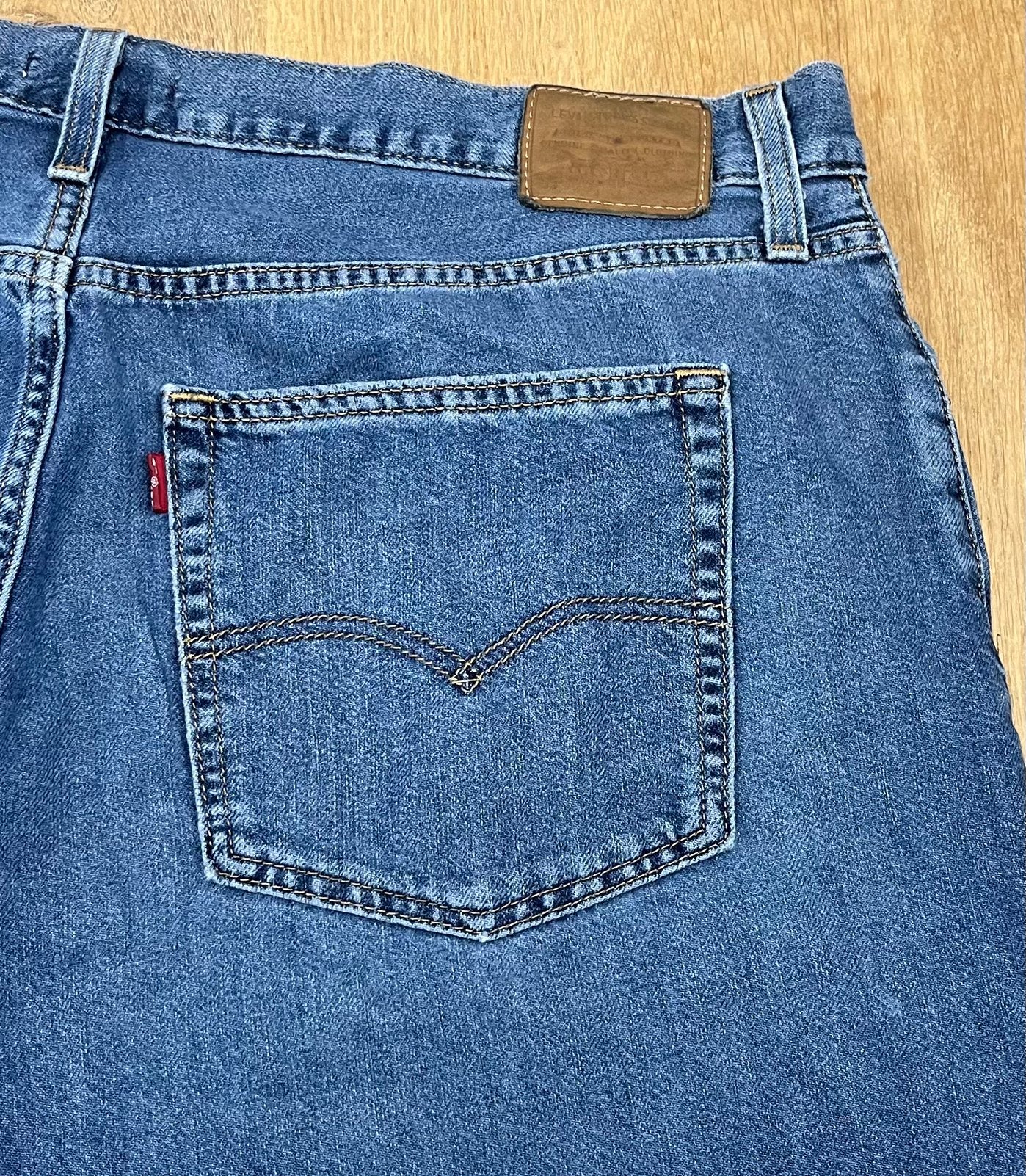 Levi’s baggy dad jeans marineblauw - Maat W34 L30, Ophalen of Verzenden, Zo goed als nieuw, Blauw, W33 - W36 (confectie 42/44)