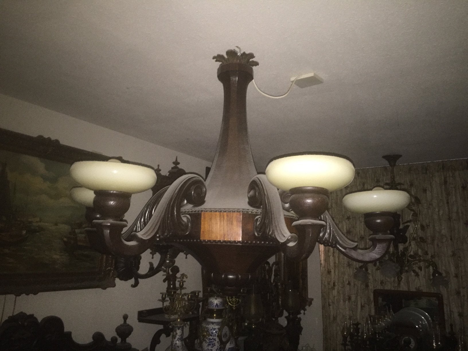 Antieke Art Deco hanglamp., Ophalen
