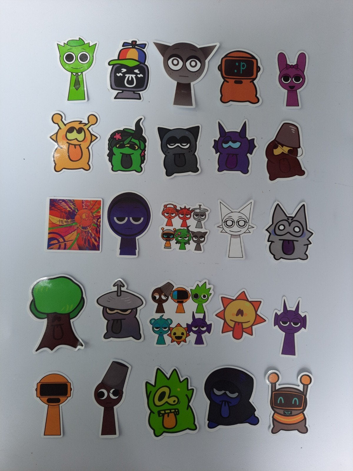 25 unieke Sprunki-personage stickers - Nieuw!, Ophalen of Verzenden, Nieuw