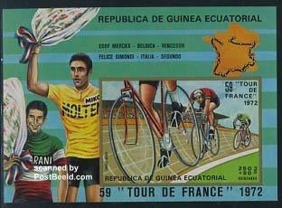 Kavel 111 Guinee 1972 Wielrennen, Ophalen of Verzenden, Gestempeld, Sport