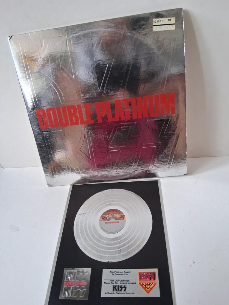 Kiss - Double Platinum (LP) met platina award, Gebruikt, Ophalen of Verzenden, 12 inch, Poprock
