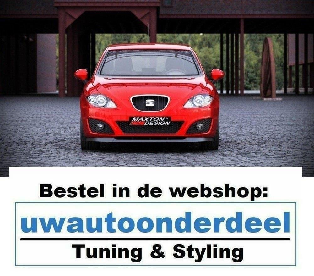Maxton Spoiler Voorspoiler Lip Splitter Voor Seat Leon MK2, Auto diversen, Verzenden