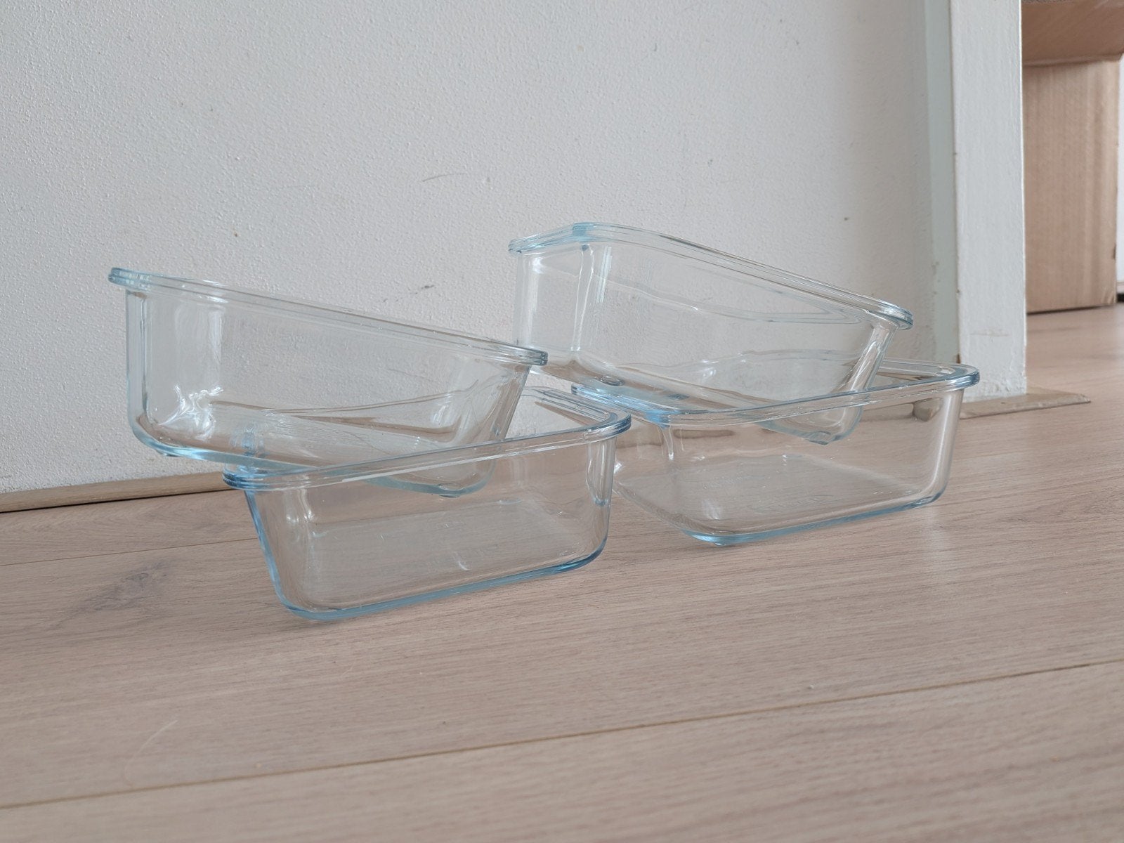 Ikea glazen vershoudbakjes (zonder deksel), IKEA, Ophalen of Verzenden, Voorraadpot, Glas